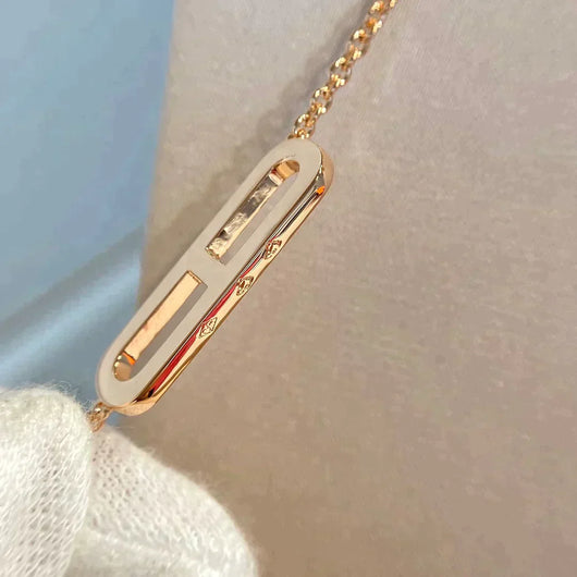 FARANDOLE LONG NECKLACE ROSE GOLD - LUX VERSE - Luxury designer fashion outlet