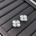 Clover Mini 9.5mm Laser Earrings – LUX VERSE Luxury Designer Fashion Outlet