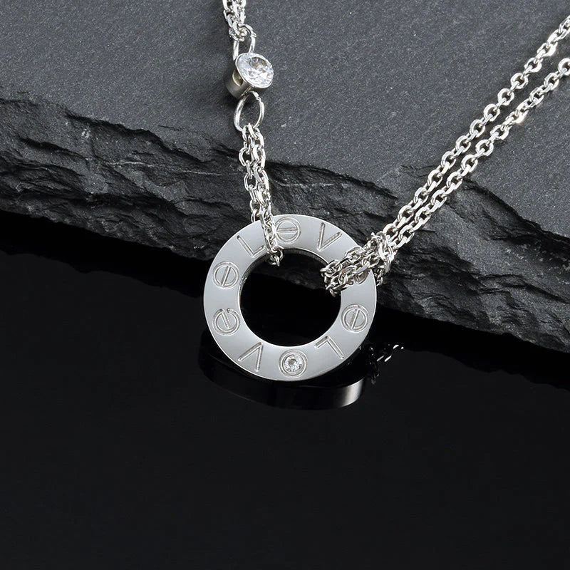 Love Necklace 16mm 2 Diamonds – LUX VERSE Luxury Designer Fashion Outlet