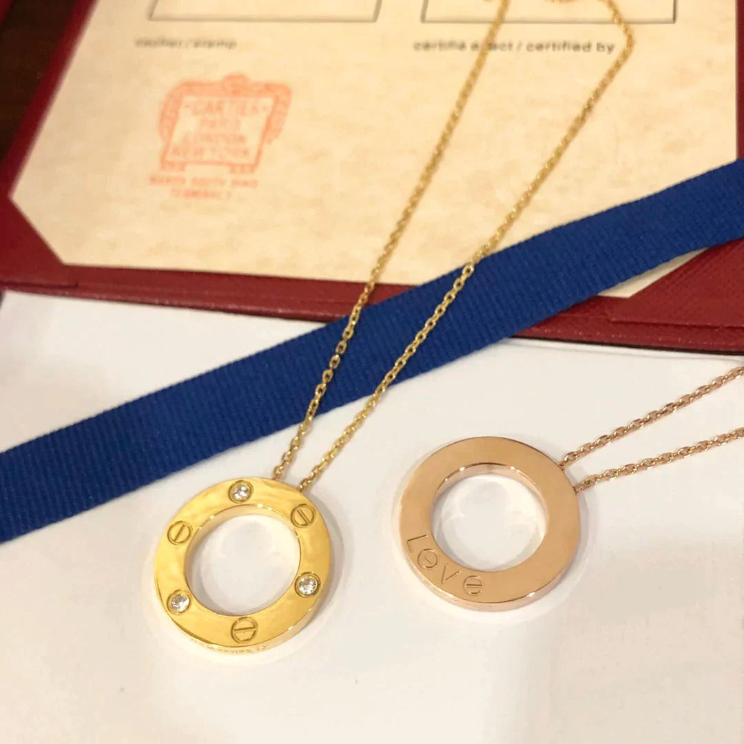 Love Necklace 16mm 3 Diamonds – LUX VERSE Luxury Designer Fashion Outlet