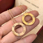 Love Necklace 16mm 3 Diamonds – LUX VERSE Luxury Designer Fashion Outlet