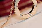 Love Necklace 16mm 6 Diamonds Rose Gold – LUX VERSE Luxury Designer Fashion Outlet