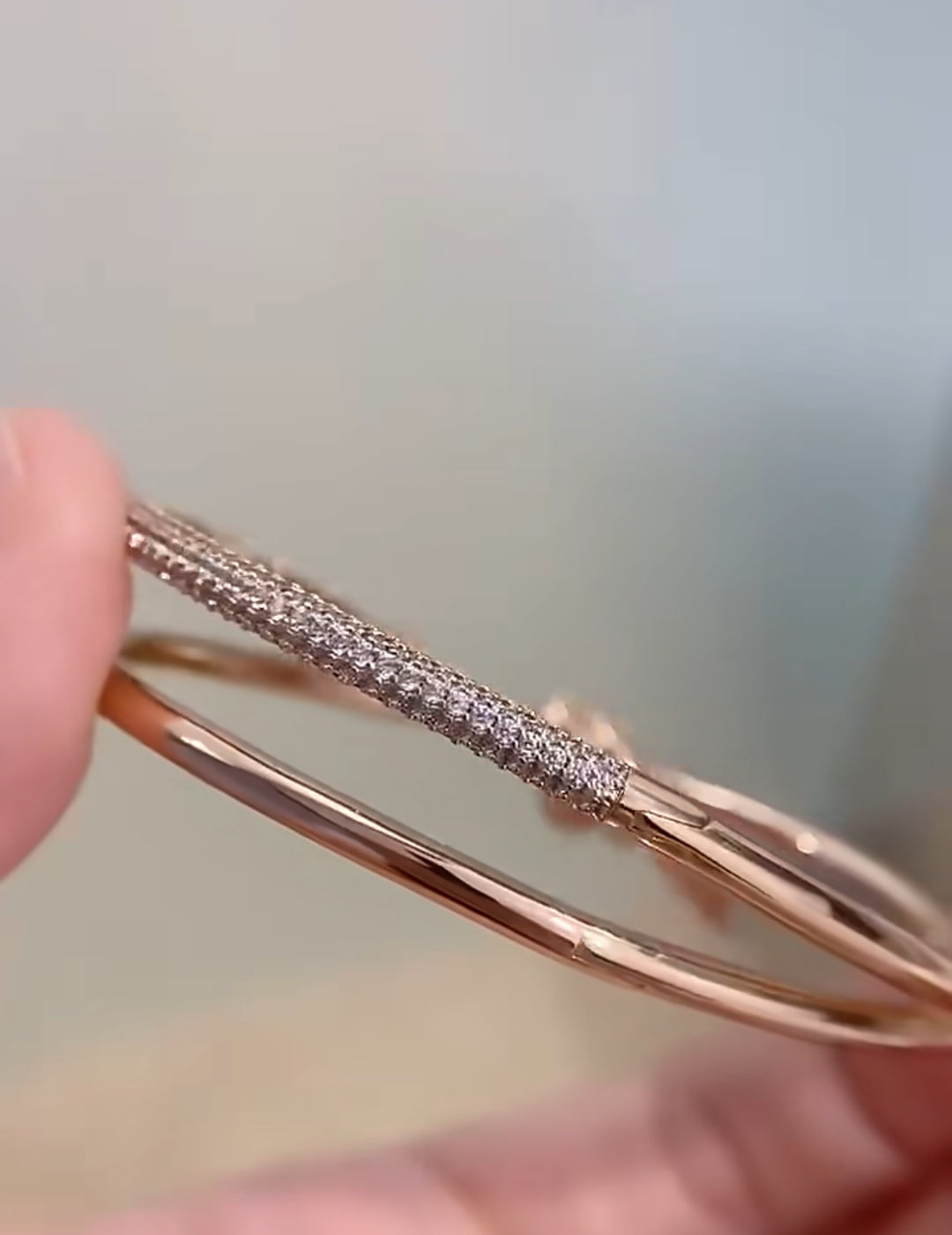 Knot Double Row Rose Gold Diamond Bracelet – LUX VERSE Luxury Designer Fashion Outlet