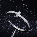 Wide Diamonds Hinged Bangle Silver – LUX VERSE Luxury Designer Fashion Outlet