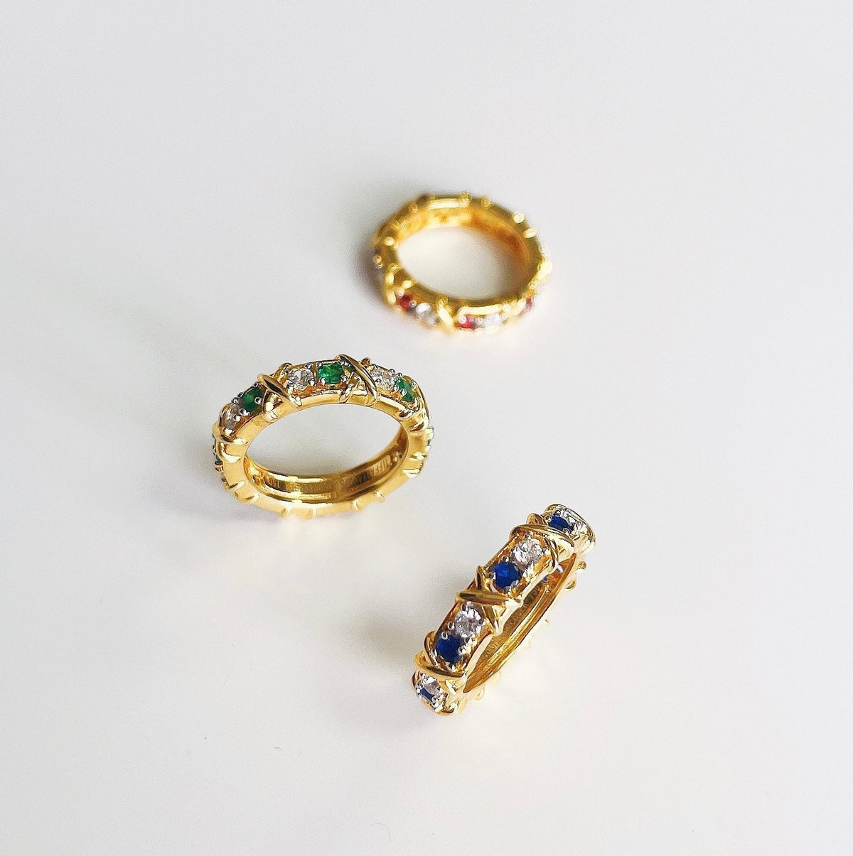 Sixteen Stone Gold Ring – LUX VERSE Luxury Designer Fashion Outlet