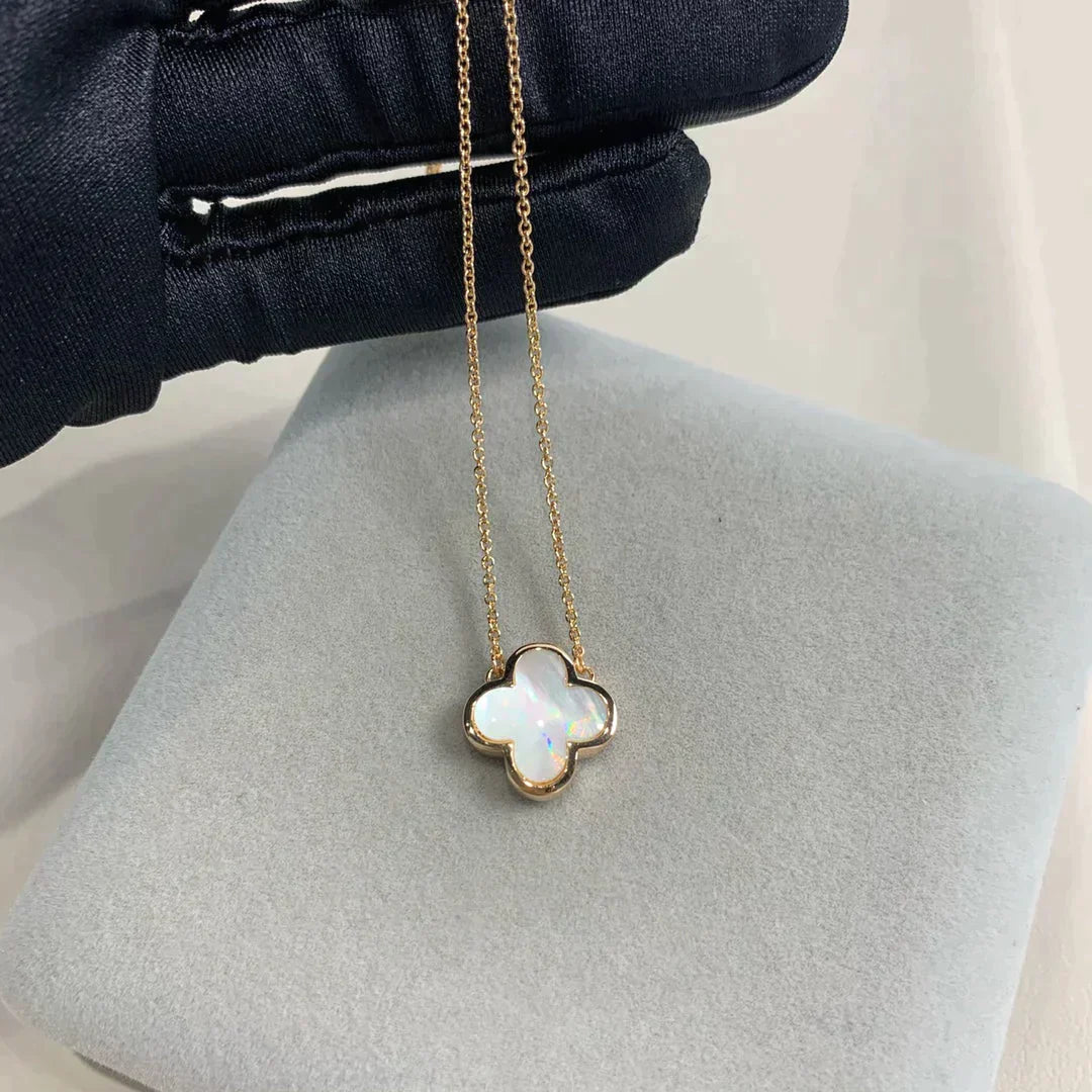 Pure Clover Rose Gold Mop Necklace – LUX VERSE Luxury Designer Fashion Outlet
