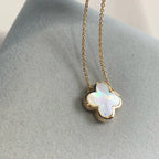 Pure Clover Rose Gold Mop Necklace – LUX VERSE Luxury Designer Fashion Outlet