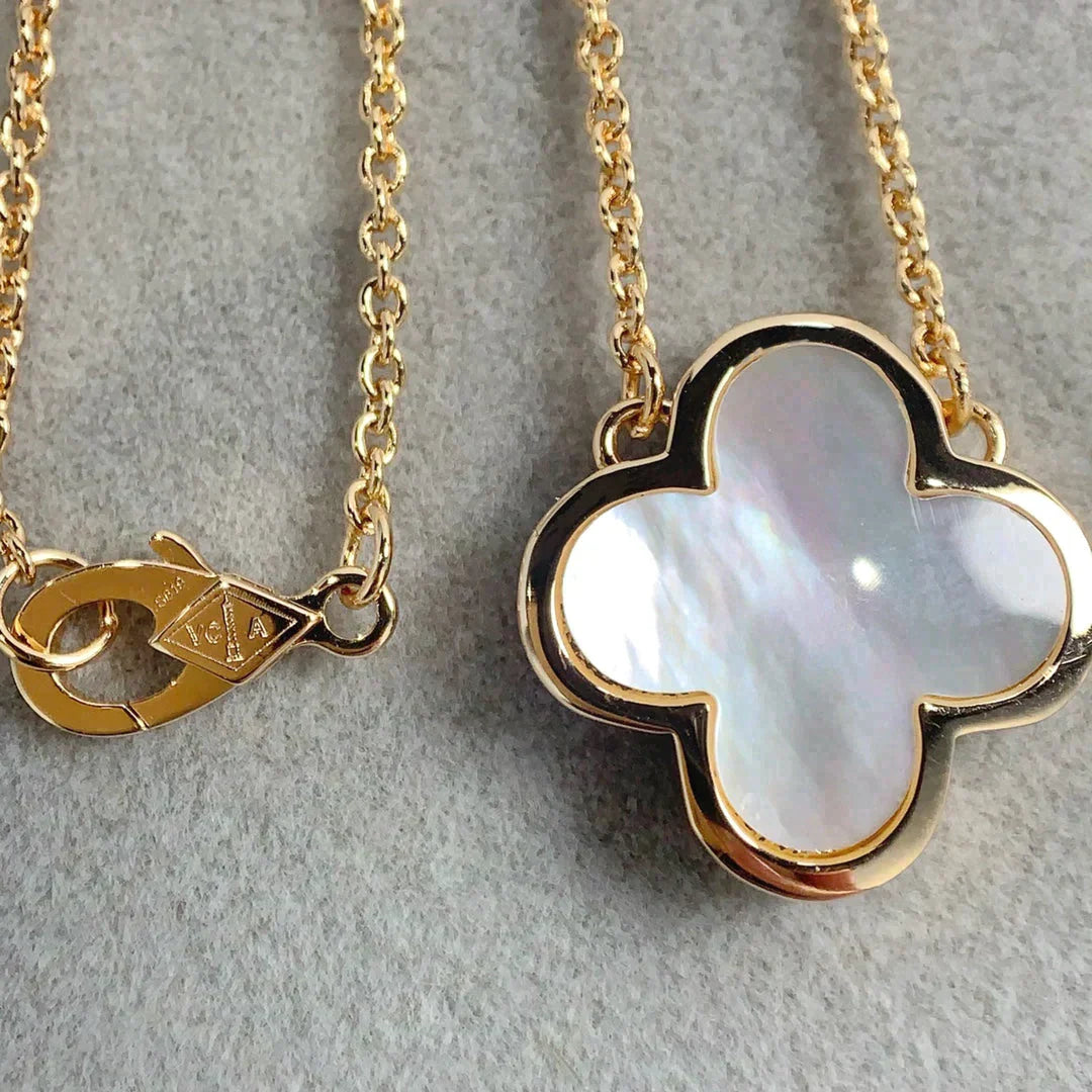 Pure Clover Rose Gold Mop Necklace – LUX VERSE Luxury Designer Fashion Outlet