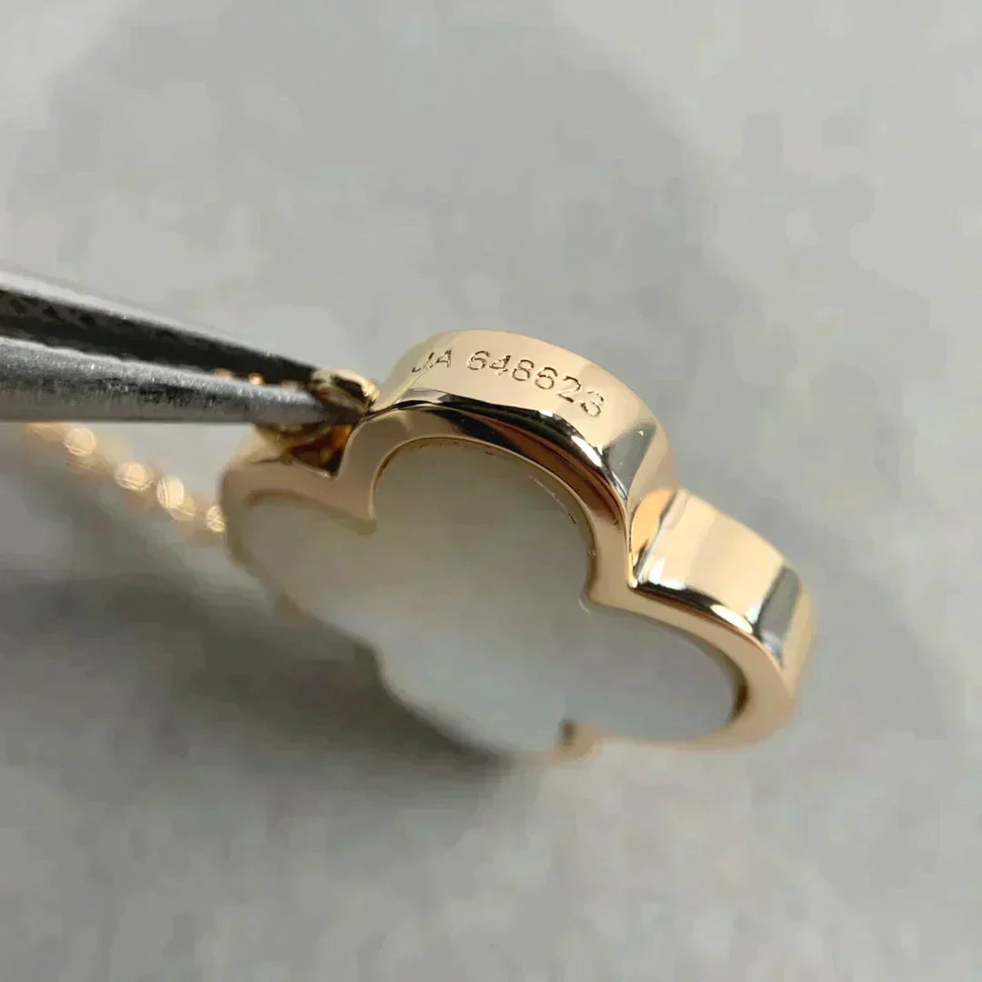 Pure Clover Rose Gold Mop Necklace – LUX VERSE Luxury Designer Fashion Outlet
