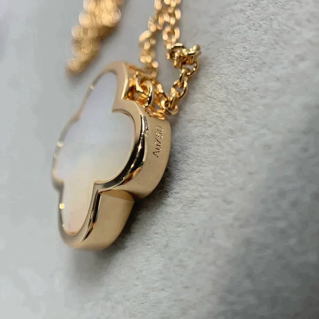 Pure Clover Rose Gold Mop Necklace – LUX VERSE Luxury Designer Fashion Outlet