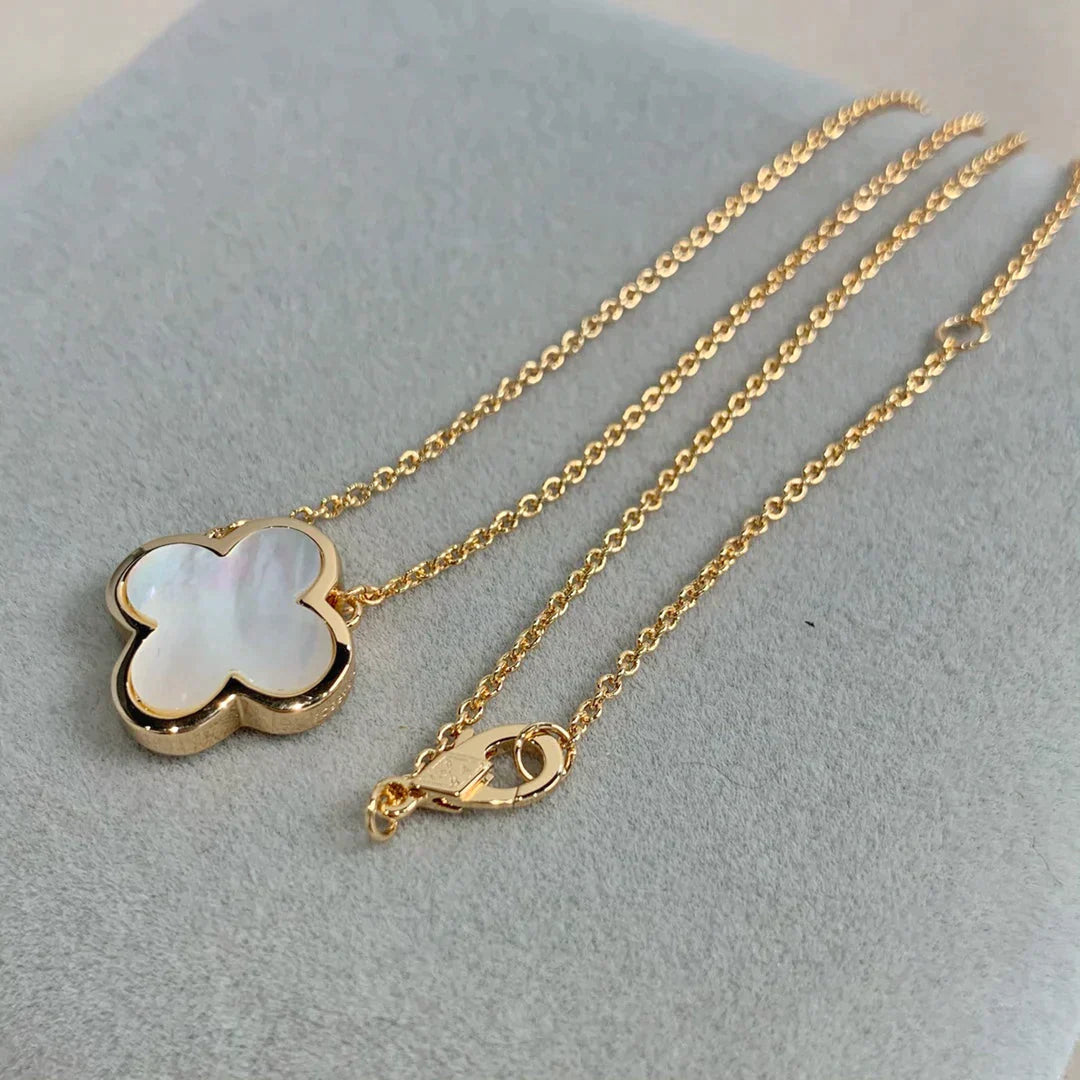 Pure Clover Rose Gold Mop Necklace – LUX VERSE Luxury Designer Fashion Outlet