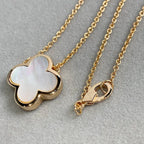 Pure Clover Rose Gold Mop Necklace – LUX VERSE Luxury Designer Fashion Outlet