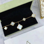 Magic Clover 5 Motifs Mop Bracelet – LUX VERSE Luxury Designer Fashion Outlet