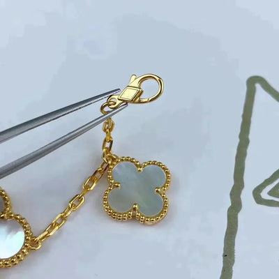 MAGIC CLOVER 5 MOTIFS MOP BRACELET