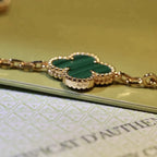 Clover 5 Motifs Malachite Bracelet – LUX VERSE Luxury Designer Fashion Outlet