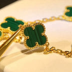 Clover 5 Motifs Malachite Bracelet – LUX VERSE Luxury Designer Fashion Outlet