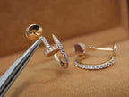 Juste Earrings 12.75mm  Diamond Rose Gold – LUX VERSE Luxury Designer Fashion Outlet