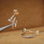 Juste Earrings 12.75mm  Diamond Rose Gold – LUX VERSE Luxury Designer Fashion Outlet
