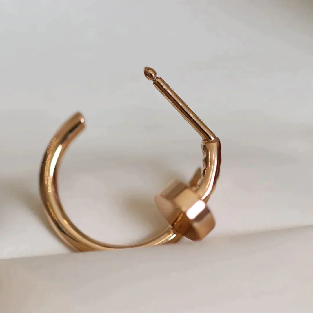 Juste Earrings Rose Gold – LUX VERSE Luxury Designer Fashion Outlet