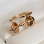 Juste Earrings Rose Gold – LUX VERSE Luxury Designer Fashion Outlet