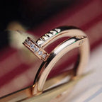 Juste Ring 2.65mm Rose Gold Diamond – LUX VERSE Luxury Designer Fashion Outlet