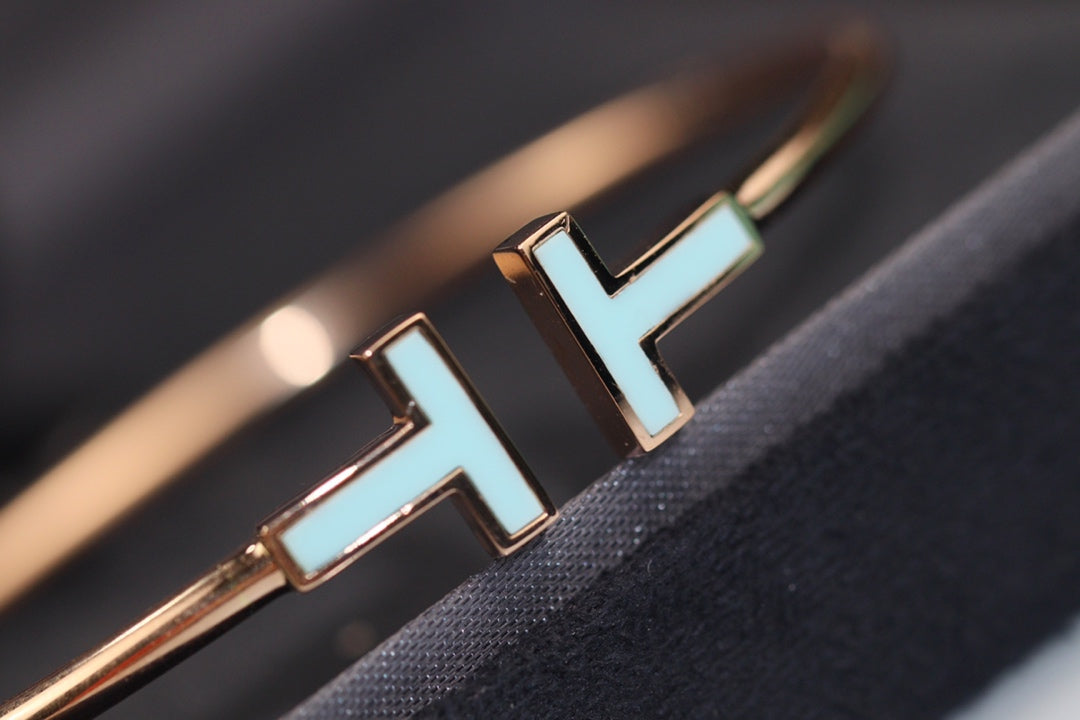T Bracelet 1.8mm Turquoise Rose Gold – LUX VERSE Luxury Designer Fashion Outlet