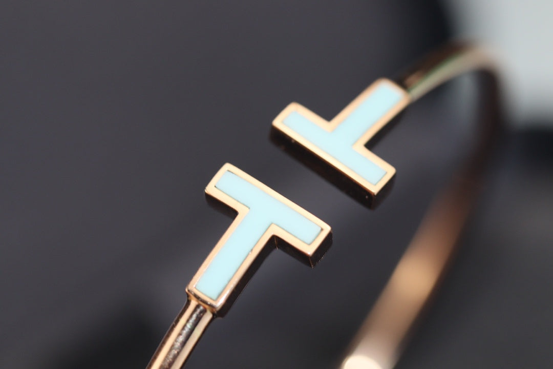 T Bracelet 1.8mm Turquoise Rose Gold – LUX VERSE Luxury Designer Fashion Outlet