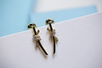 Knot Earrings Gold Diamond – LUX VERSE Luxury Designer Fashion Outlet