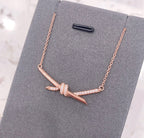 Knot Necklace Diamonds – LUX VERSE Luxury Designer Fashion Outlet