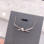 Knot Necklace Diamonds – LUX VERSE Luxury Designer Fashion Outlet