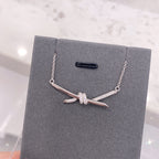 Knot Necklace Diamonds – LUX VERSE Luxury Designer Fashion Outlet