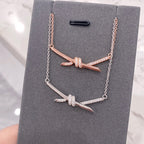 Knot Necklace Diamonds – LUX VERSE Luxury Designer Fashion Outlet