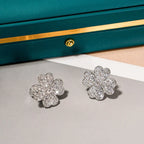 Clover 1 Motifs Diamond Earrings Silver – LUX VERSE Luxury Designer Fashion Outlet