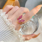 Twin Butterfly Diamond Ring – LUX VERSE Luxury Designer Fashion Outlet