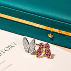 Twin Butterfly Diamond Ring – LUX VERSE Luxury Designer Fashion Outlet