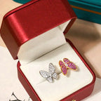Twin Butterfly Diamond Ring – LUX VERSE Luxury Designer Fashion Outlet