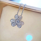 Clover Diamond Necklace Silver – LUX VERSE Luxury Designer Fashion Outlet