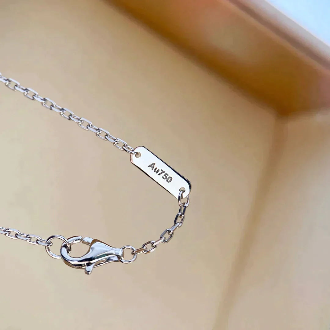 Clover Diamond Necklace Silver – LUX VERSE Luxury Designer Fashion Outlet