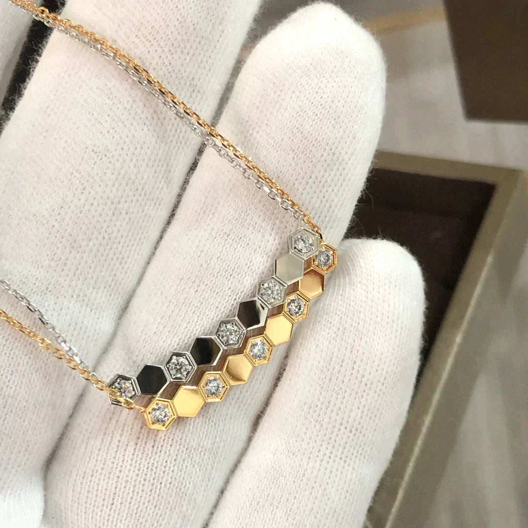 Bee Love Necklace Diamond – LUX VERSE Luxury Designer Fashion Outlet