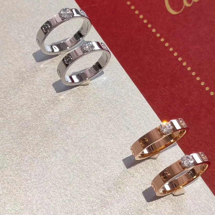 Love Ring 3.6mm 1 Big Diamond – LUX VERSE Luxury Designer Fashion Outlet