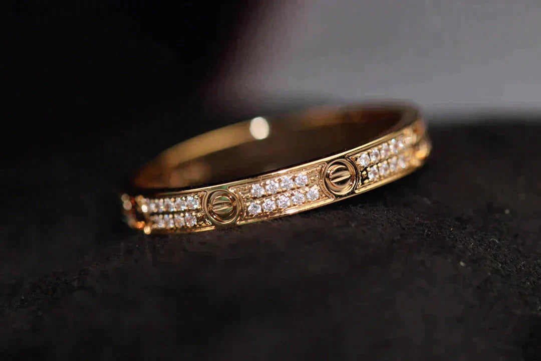 Love Ring 2.65mm Gold Diamond – LUX VERSE Luxury Designer Fashion Outlet