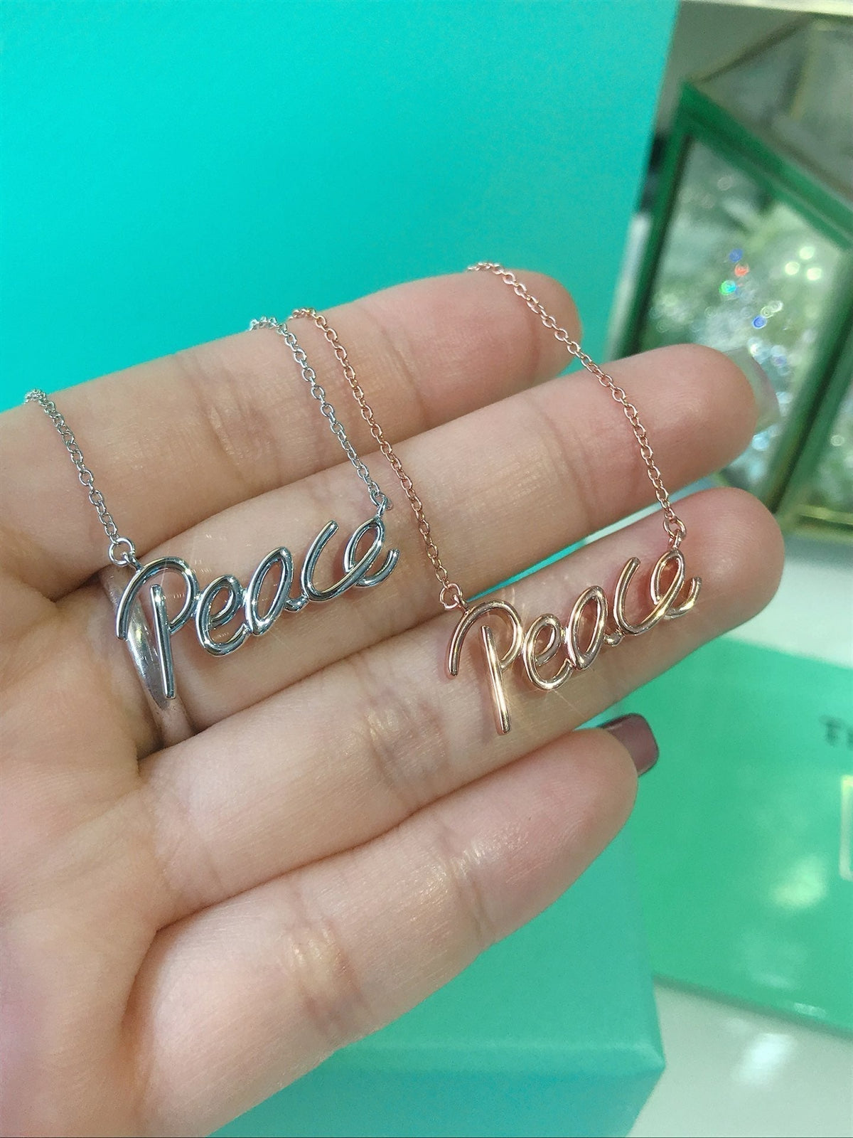 Peace Text Pedant Necklace – LUX VERSE Luxury Designer Fashion Outlet
