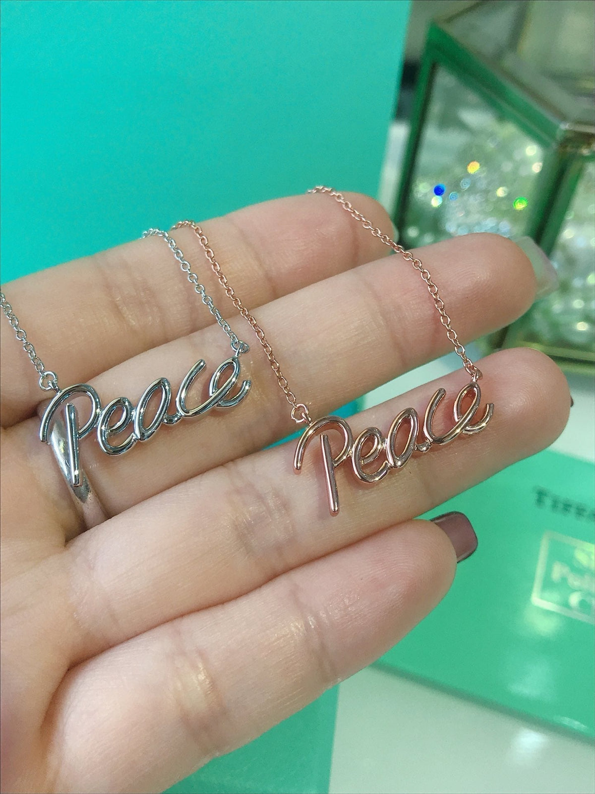 Peace Text Pedant Necklace – LUX VERSE Luxury Designer Fashion Outlet