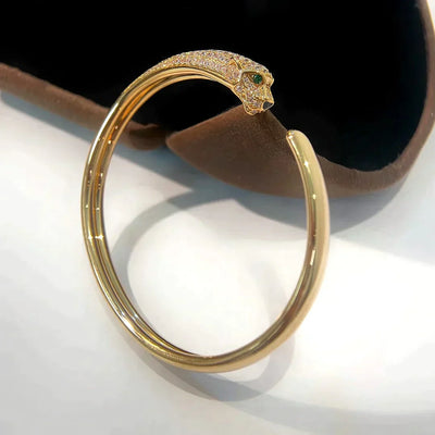 PANTHERE  DIAMOND OPEN BRACELET