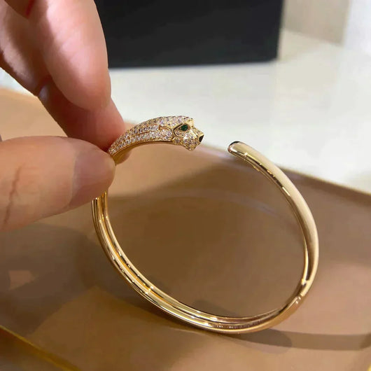 PANTHERE  DIAMOND OPEN BRACELET