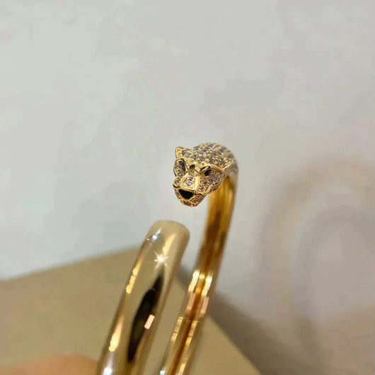 PANTHERE  DIAMOND OPEN BRACELET