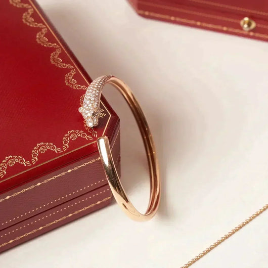 PANTHERE  DIAMOND OPEN BRACELET
