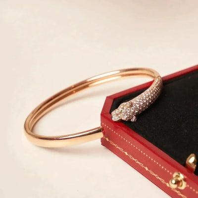 PANTHERE  DIAMOND OPEN BRACELET