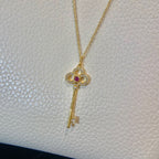 Floret Key Pedant Necklace Pink Diamond – LUX VERSE Luxury Designer Fashion Outlet