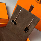 Chaine Verso Black Ceramic Earrings – LUX VERSE Luxury Designer Fashion Outlet